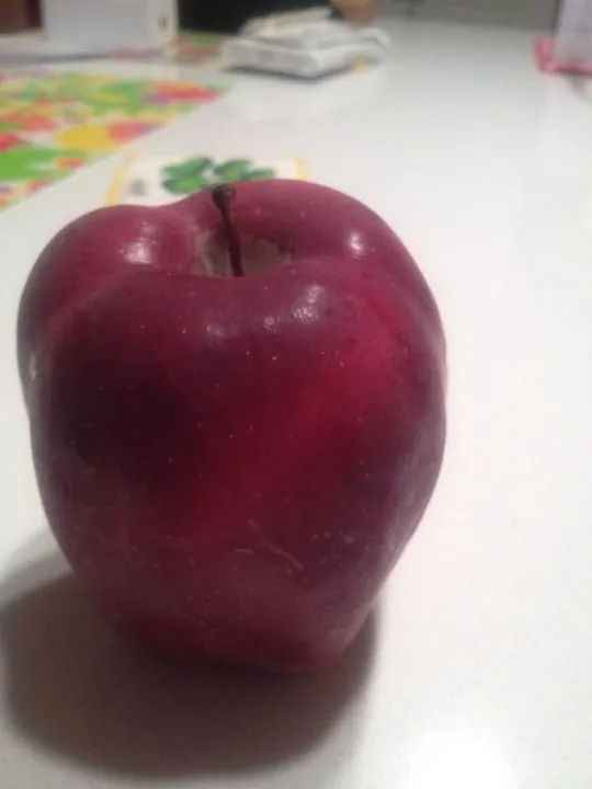Studio macro photograph of apple