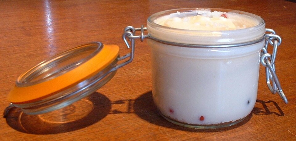 Studio macro photograph of beef tallow