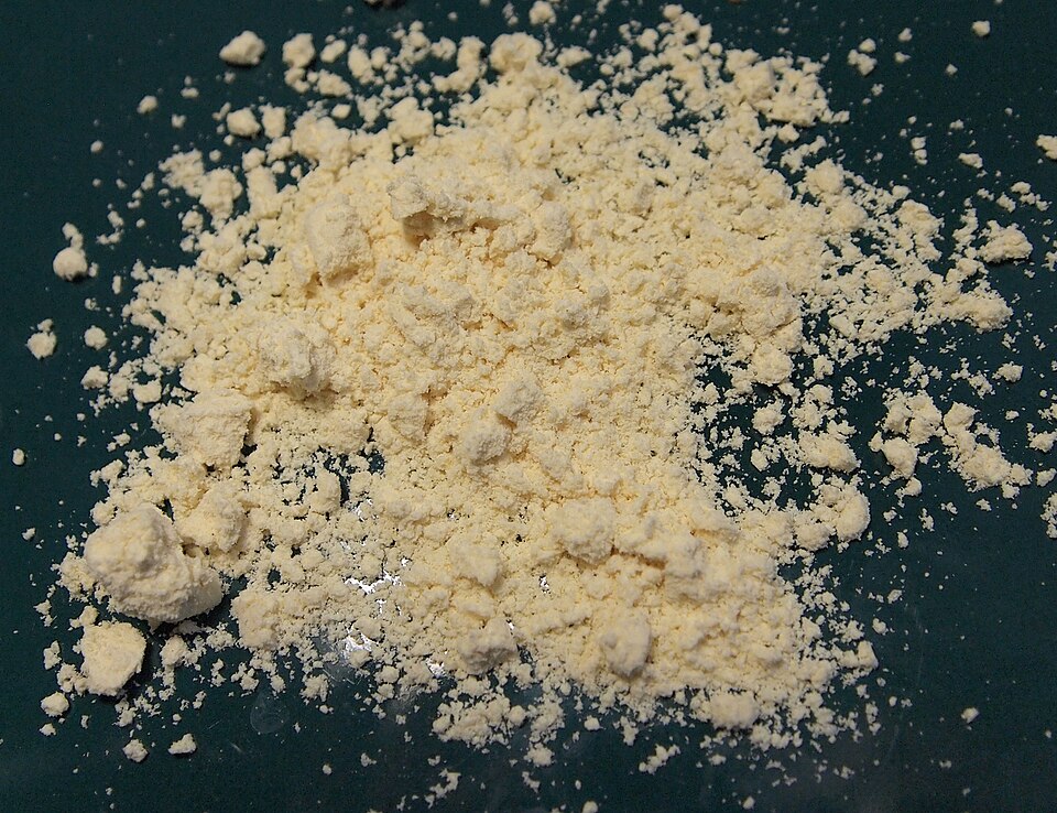 Studio macro photograph of bread flour