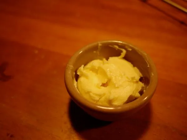 Studio macro photograph of butter