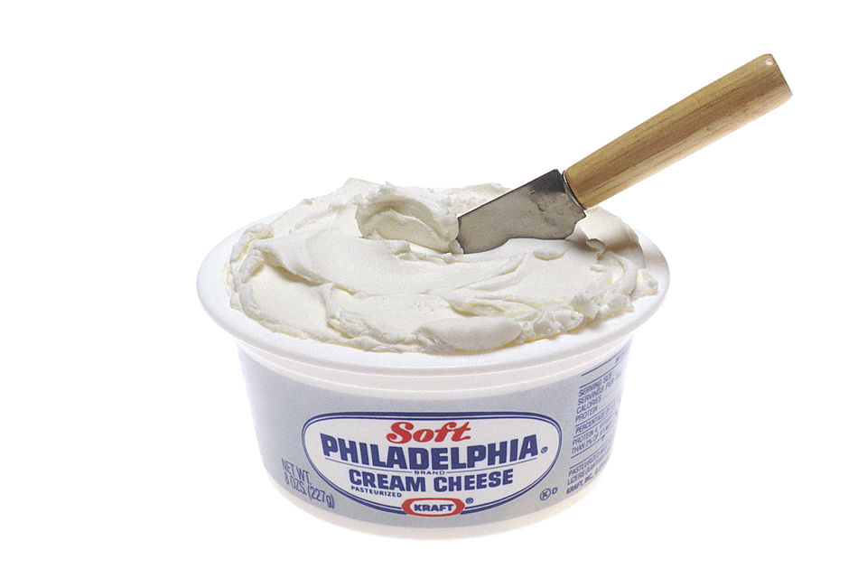 Studio macro photograph of cream cheese