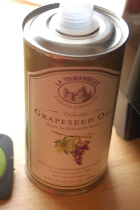 Studio macro photograph of grapeseed oil