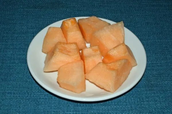 Studio macro photograph of honeydew melon