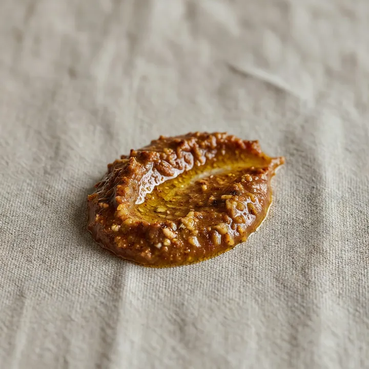 Studio macro photograph of lamb shawarma marinade
