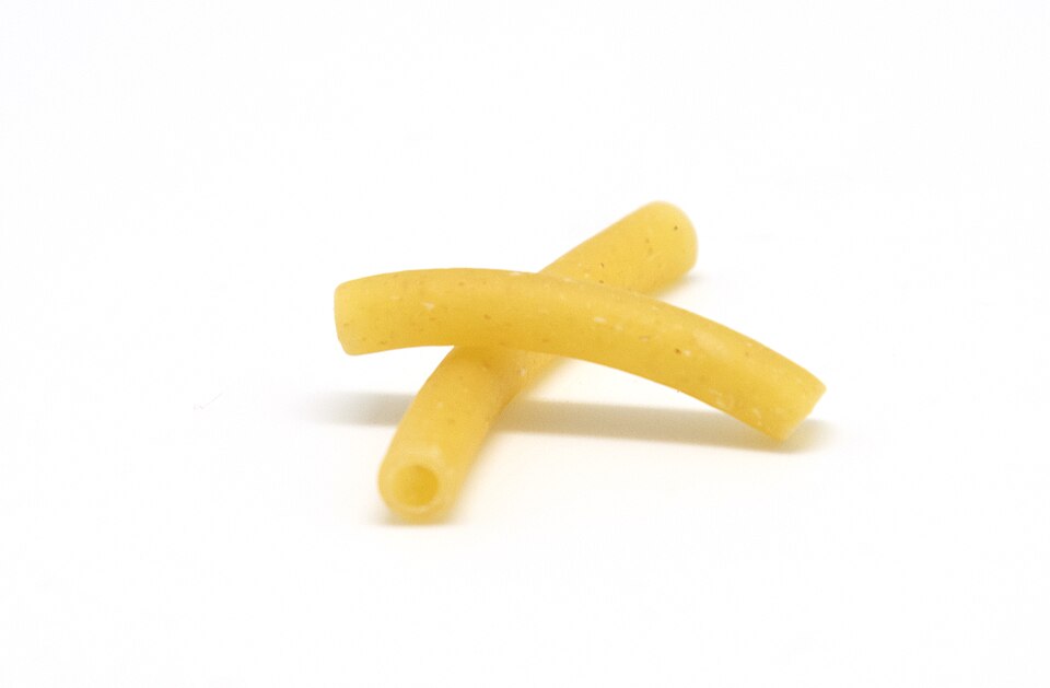Studio macro photograph of macaroni