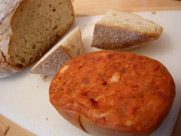 Studio macro photograph of nduja