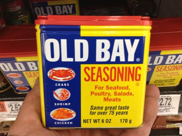 Studio macro photograph of old bay seasoning