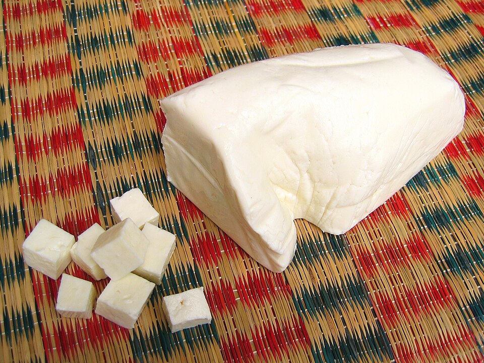 Studio macro photograph of paneer