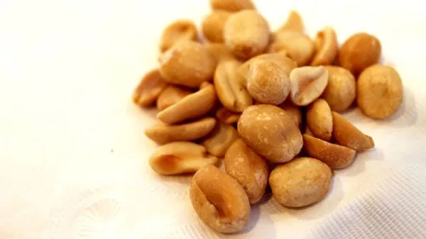 Studio macro photograph of peanuts
