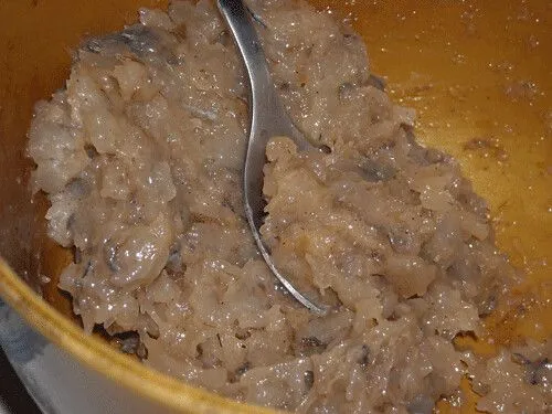 Studio macro photograph of shrimp paste