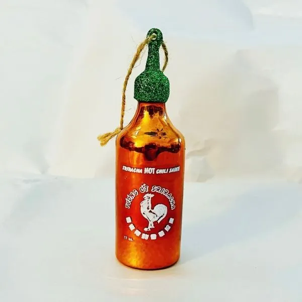 Studio macro photograph of sriracha