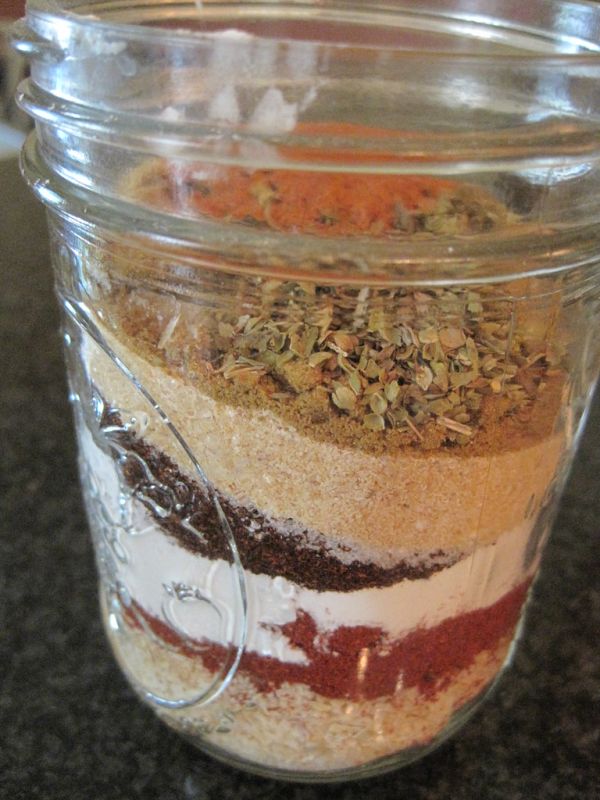 Studio macro photograph of taco seasoning mix