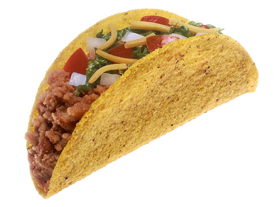 Studio macro photograph of taco shells