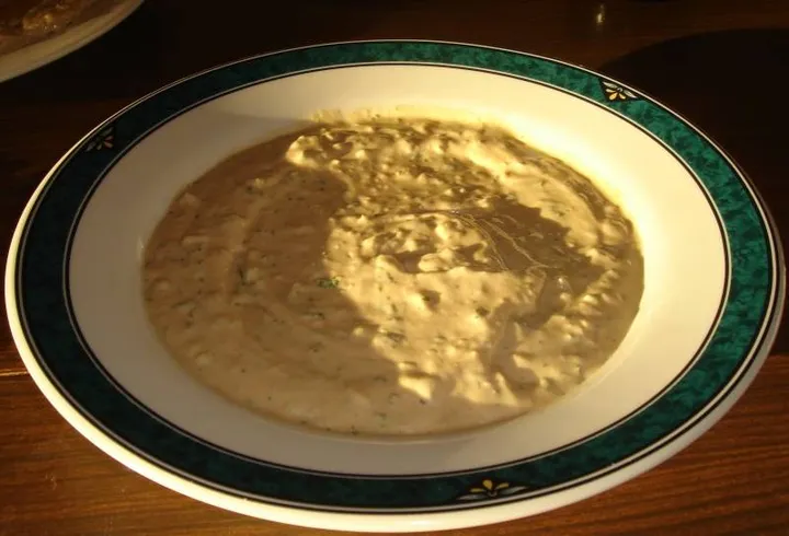 Studio macro photograph of tahini paste