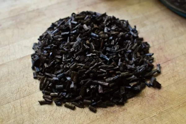Studio macro photograph of vanilla extract