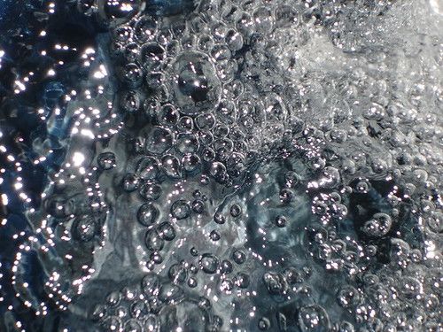 Studio macro photograph of water